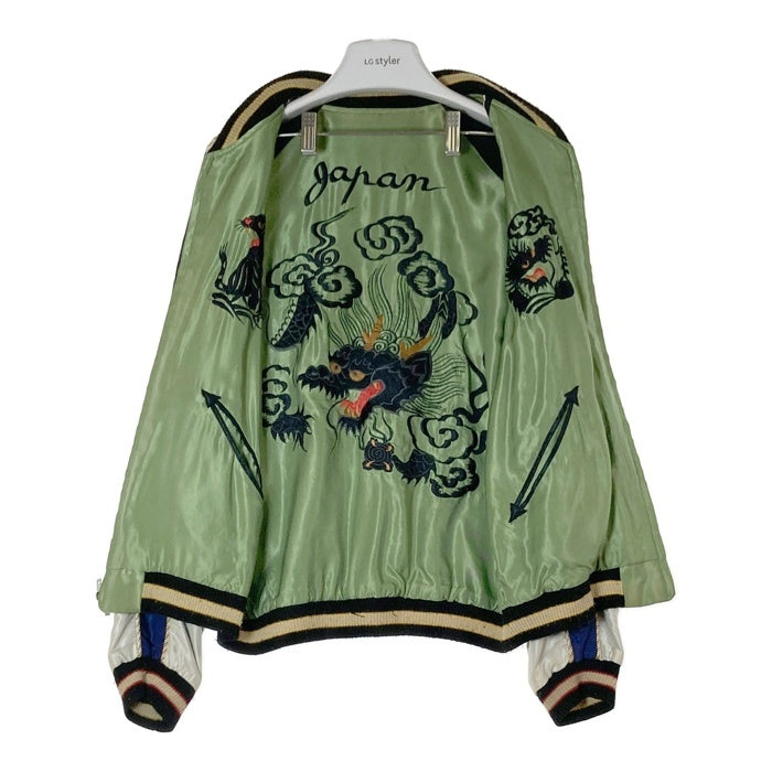 TOYO ENTERPRISE 東洋エンタープライズ  TT13608 SOUVENIR JACKET JAPAN MAP×DRAGON スカジャン ネイビー sizeM 瑞穂店