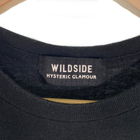 HYSTERIC GLAMOUR ヒステリックグラマー WILDSIDE ヨウジヤマモト MOTEL Tee プリントTシャツ ブラック SZ-T14-032 Size 4 福生店