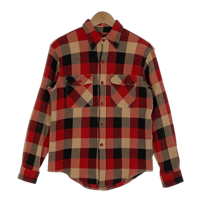 SUGAR CANE シュガーケーン バッファローチェックシャツ ワッフルコットン レッド M品番 Size M 福生店