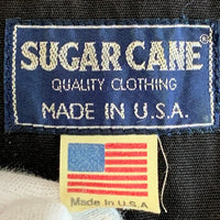 SUGAR CANE シュガーケーン ロードランナー 半袖 ワークシャツ ブラック 刺繡 Size M 福生店