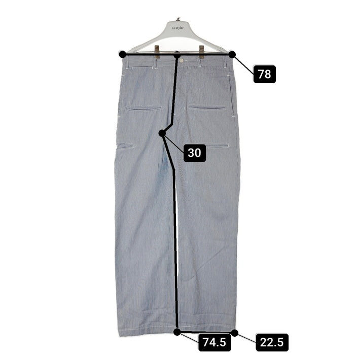 ENGINEERED GARMENTS エンジニアードガーメンツ シアサッカーストライプ マルチポケットパンツ ブルー size30 瑞穂店