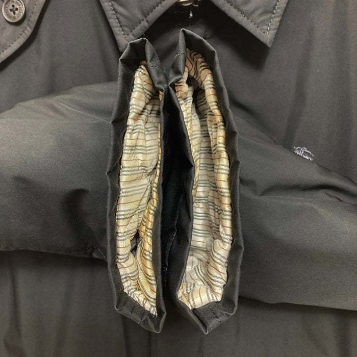 BURBERRY BLACK LABEL バーバリーブラックレーベル  BMA15-305-09 裏地ノバチェック 中綿コート ブラック sizeM 瑞穂店