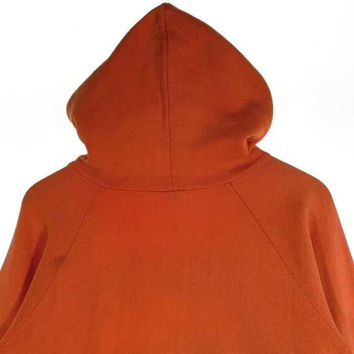 80's Champion チャンピオン SYRACUSE UNIVERSITY シラキュース大学 カレッジプリント プルオーバーフーディー パーカー トリコタグ後期 オレンジ USA製 Size L 福生店