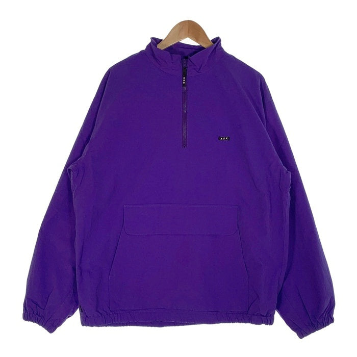 GOD SELECTION XXX ゴッドセレクショントリプルエックス HALF ZIP TRACK JACKET ハーフジップ トラックジャケット パープル GX-A24-JK-01 Size L 福生店
