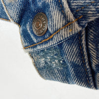 Levi's リーバイス 70608-0216 USA製 ボタン裏527 デニムボアジャケット Gジャン リペア跡有 インディゴ size42 瑞穂店