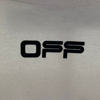 OFF-WHITE オフホワイト AORPORT TAPE S/S OVER TEE オーバーサイズ プリントTシャツ ホワイト OMAA038S20185003 Size S 福生店