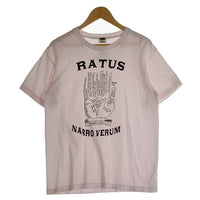 RATS ラッツ TENDERLOIN テンダーロイン RATSU NARROW VERUM 半袖 プリントTシャツ ホワイト Size M 福生店