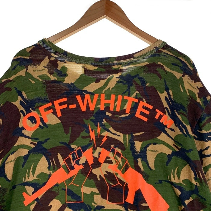 OFF-WHITE オフホワイト PEACE BY DESIGN カモフラージュ プリントTシャツ 迷彩 Size XXL 福生店