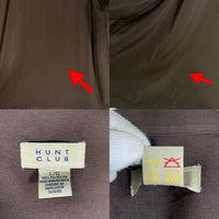 00's HUNT CLUB ハントクラブ オープンカラーストライプシャツ 半袖 ポリエステル ブラウン Size L 福生店