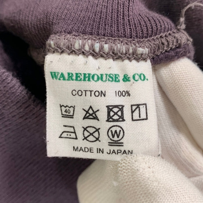 WAREHOUSE ウェアハウス SYLVANIA シルべニア セットインフリーダム クルーネックスウェット パープル Lot.403 Size 40 福生店