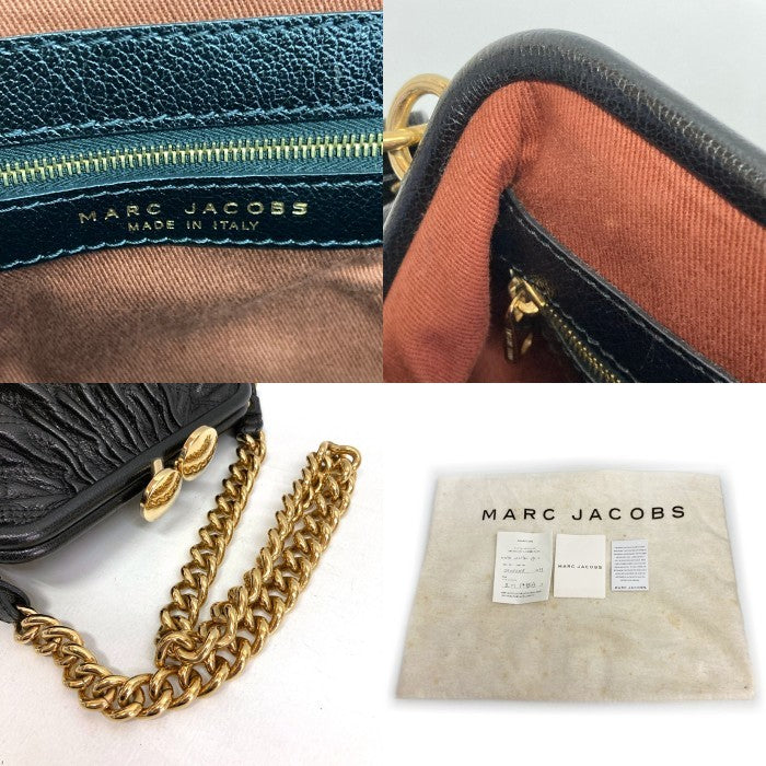 MARC JACOBS マークジェイコブス がま口 チェーン 2way ショルダーバッグ ブラック 瑞穂店