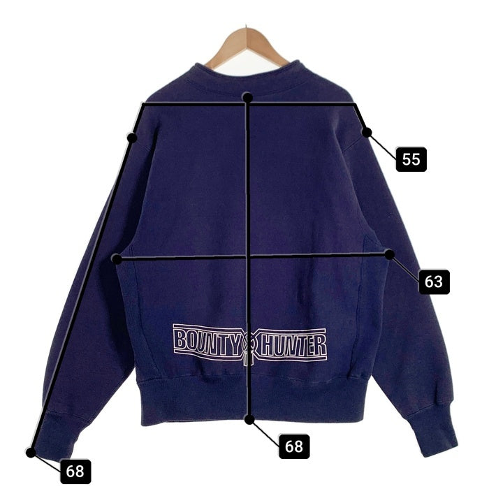 90's BOUNTY HUNTER バウンティー ハンター CAMBER キャンバー MOCK NECK SWEAT モックネック スウェット ネイビー Size L 福生店