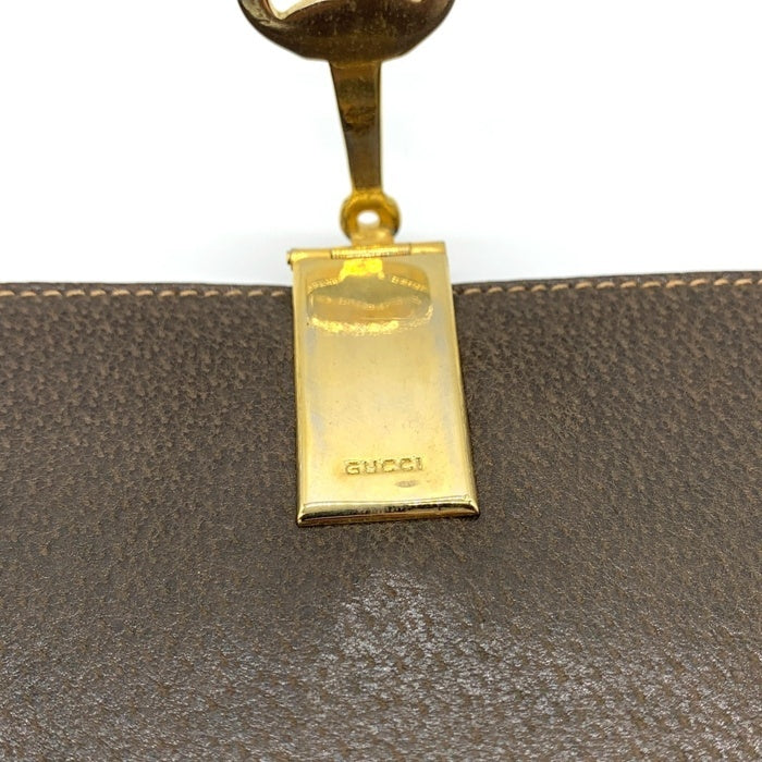 GUCCI グッチ GGキャンバス ホースビット 長財布 オールドグッチ ベージュ 福生店