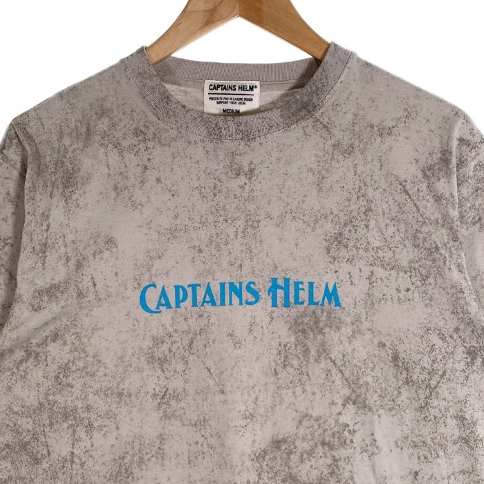 CAPTAINS HELM キャプテンズヘルム LOS LOGO TEE ロゴプリントTシャツ グレー CH22-LOS-T01 Size M 福生店