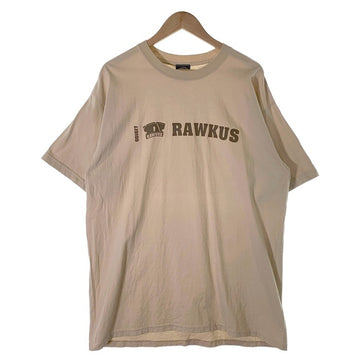 00's RAWKUS RECORDS ロウカスレコード プリントTシャツ ベージュ Size XL 福生店