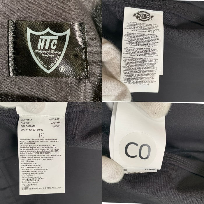 DICKIES ディッキーズ HTC エイチティーシー EISENHOWER JACKET アイゼンハワー ジャケット ブラック フラワースタッズ Size XL 福生店