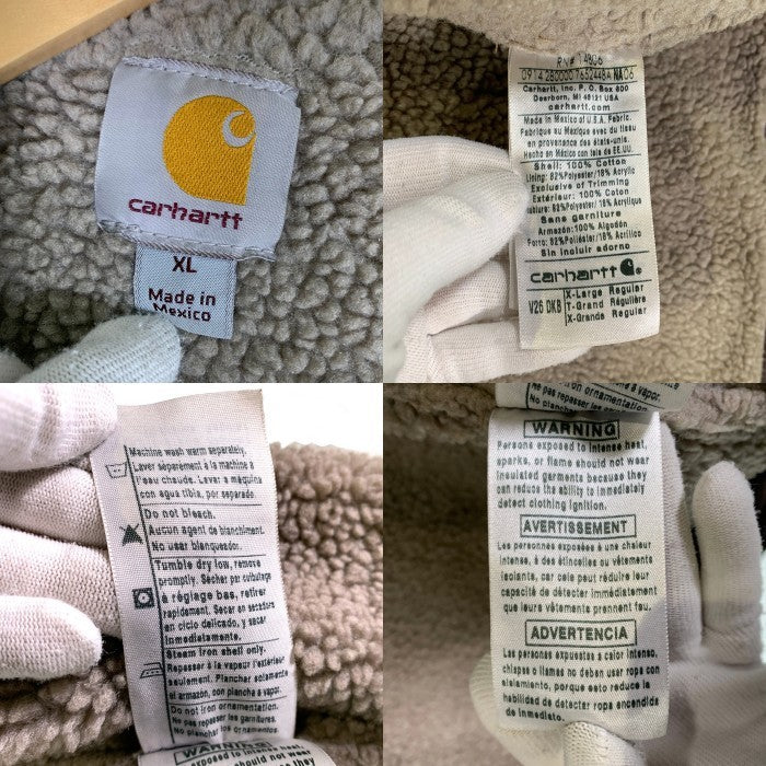 Carhartt カーハート ダックベスト ボアフリースライナー ダークブラウン メキシコ製 V26 DKB Size XL 福生店