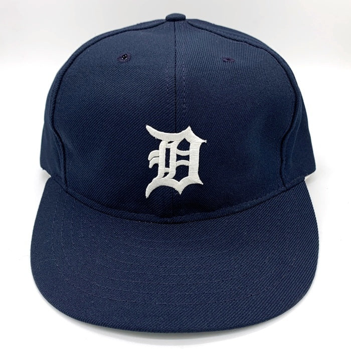 90's~ MLB デトロイト・タイガース スナップバックベースボールキャップ ネイビー USA製 ANNCO 福生店