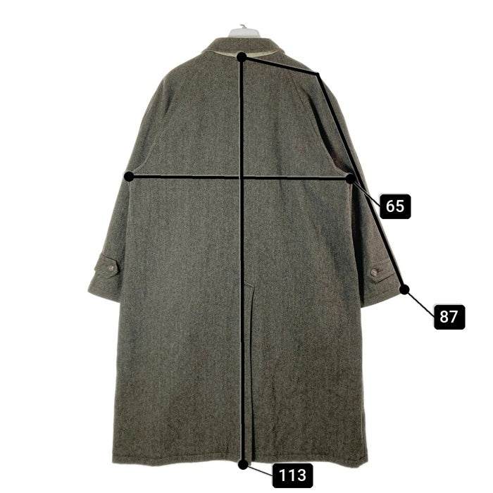 Brooks Brothers ブルックスブラザーズ USA製 ヘリンボーンウール ステンカラーコート グレー size44 瑞穂店
