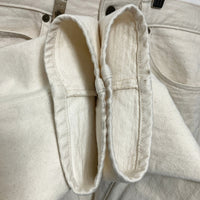 KENZO JEANS ケンゾージーンズ 北斎タグ メタルパッチ ボタンフライ デニムパンツ 生成り size79cm-① 瑞穂店