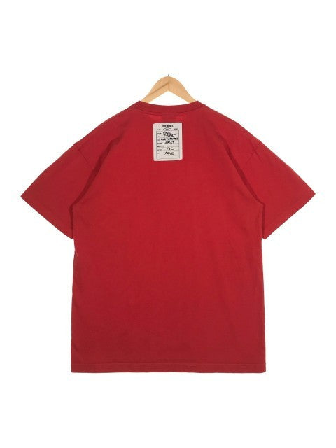 VETEMENTS ヴェトモン 19AW Back Barcode Patch Over Size Tee バックバーコード オーバーサイズTシャツ レッド Size S 福生店