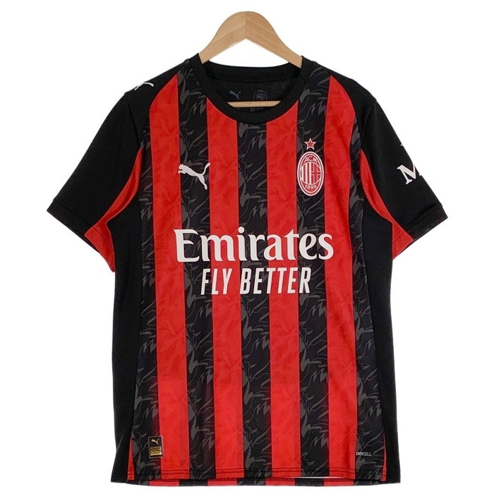 PUMA プーマ AC Milan Stadium Jersey ACミラン 2025-6 オーセンティック 半袖 ジャージ レッド ブラック 779962-01 Size US M 福生店