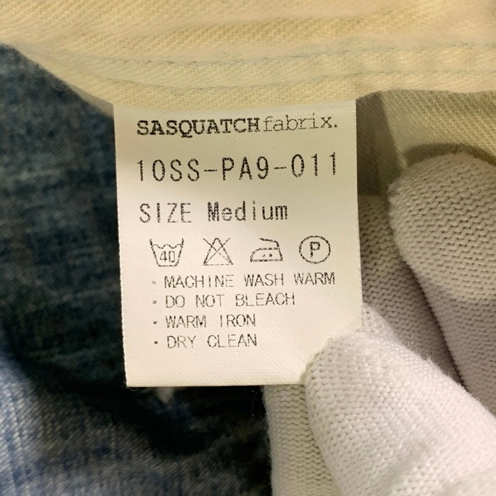 SASQUATCHfabrix サスクワァッチファブリックス ライトオンスデニムワークパンツ ダブルニー インディゴ 10SS-PA9-011 Size M 福生店