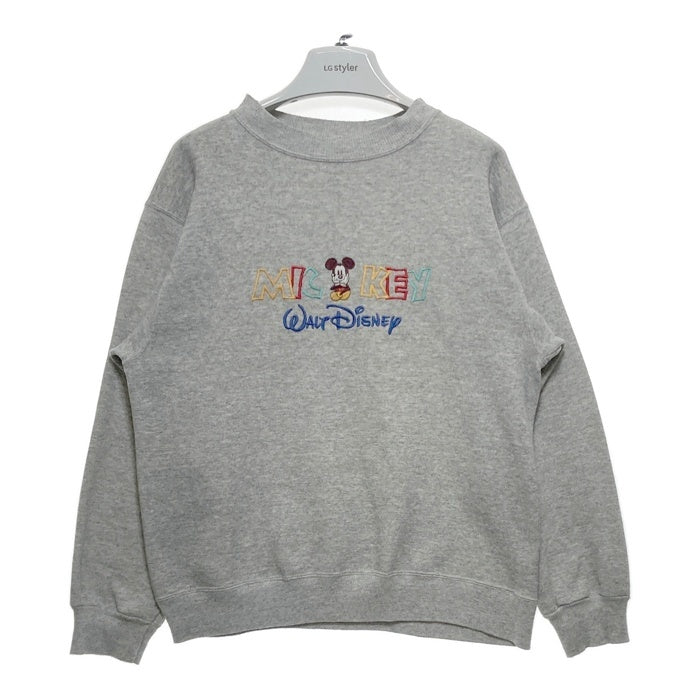 Hanes ヘインズ メキシコ製 90's MICKEY WALT DISNEY スウェットトレーナー グレー sizeM 瑞穂店