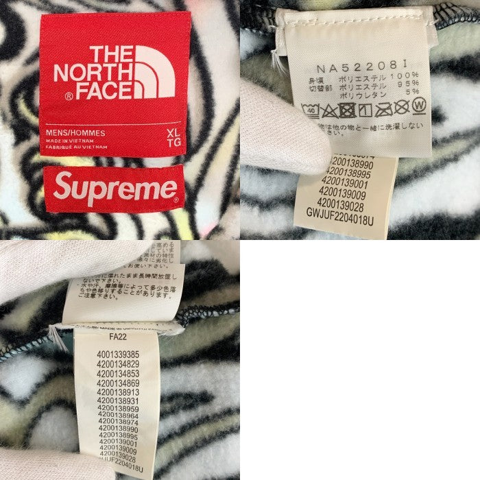 SUPREME シュプリーム 22AW THE NORTH FACE ノースフェイス Steep Tech Fleece Pullover スティープテック フリースプルオーバー ジャケット マルチ NA52208I Size XL 福生店