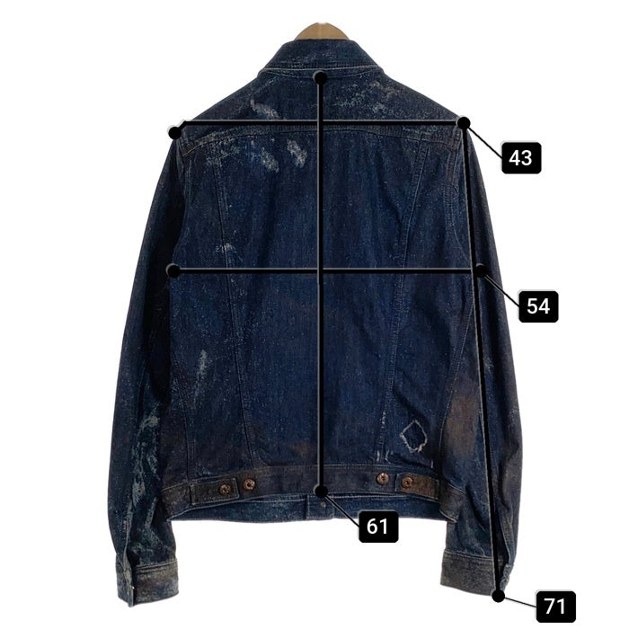 DIESEL ディーゼル ダメージ加工 デニムトラッカージャケット インディゴ Size L 福生店