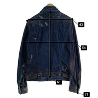 DIESEL ディーゼル ダメージ加工 デニムトラッカージャケット インディゴ Size L 福生店