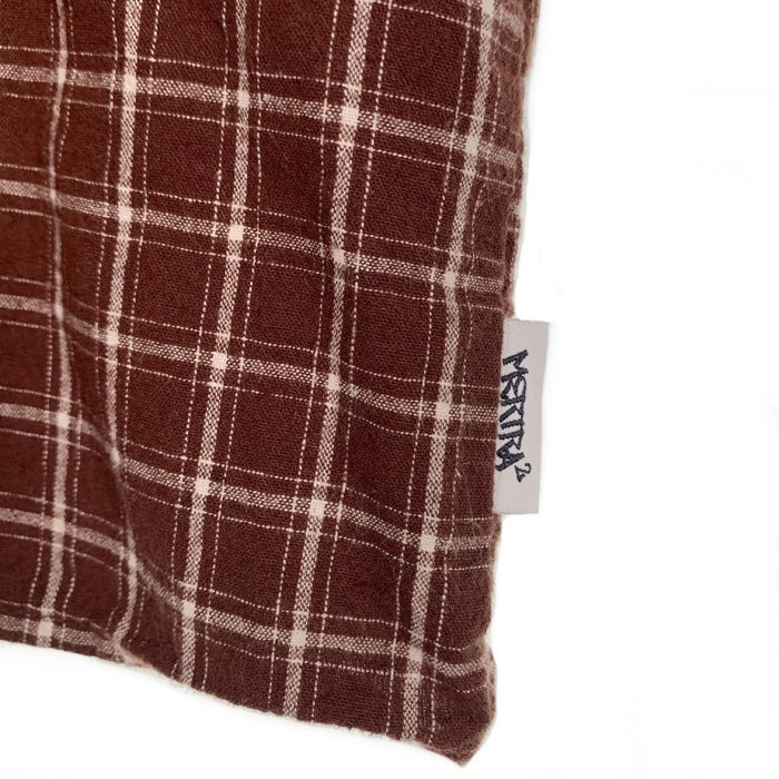 MERTRA MERTRA メルトラ Checkered Shirt 半袖 チェックシャツ ブラウン Size S 福生店