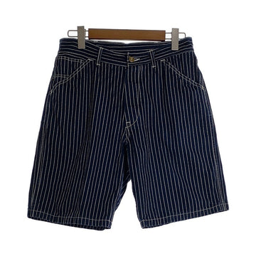 JOE McCOY ジョーマッコイ 8HOUR UNION ウォバッシュストライプ ワーク ショートパンツ ネイビー Size 32 福生店