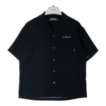 NEIGHBORHOOD ネイバーフッド 221TSNH-SHM03 22SS ロゴ刺繍 オープンカラーシャツ ブラック sizeS 瑞穂店