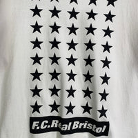 F.C.Real Bristol エフシーレアルブリストル 19AW 42 STARS TEE プリントTシャツ ホワイト FCRB-192071 Size M 福生店