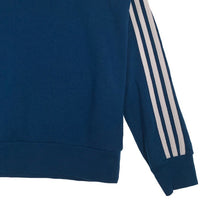 adidas アディダス スリーストライプ クルーネックスウェットトレーナー ブルー DV1554 Size JP M 福生店