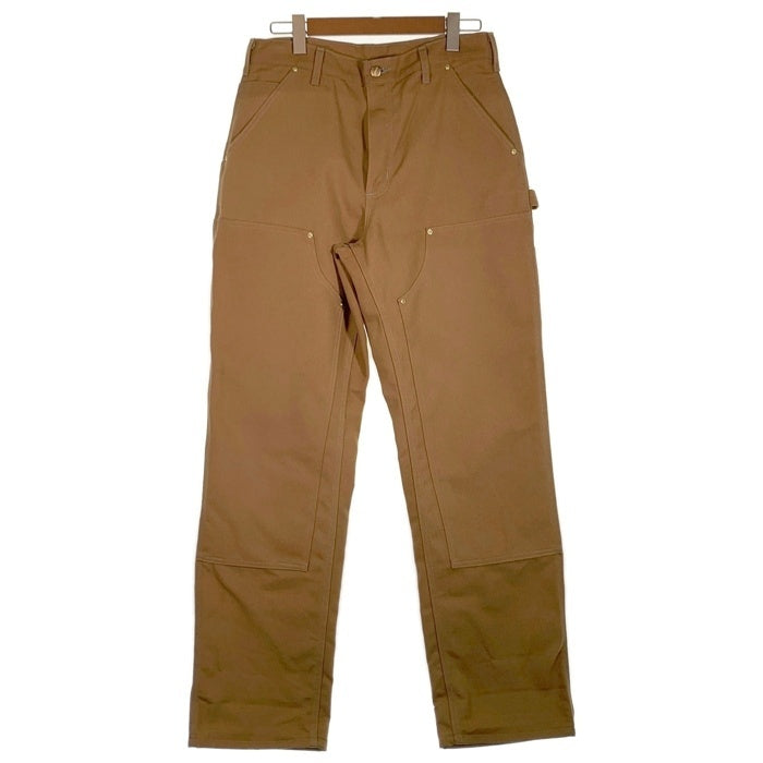 CARHARTT カーハート FIRM DUCK DOUBLE-FRONT DUNGAREE ダブルニー ペインター パンツ 106679 BRN ブラウン USA製 Size 32×32 福生店