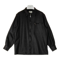 HERMES エルメス ウール フルジップ シャツジャケット チャコールグレー size40 瑞穂店