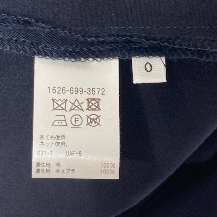 LOEFF ロエフ 1626-699-3572 ダブル ノーカラーワンピース ダークネイビー size0 瑞穂店