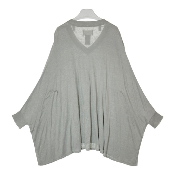 Maison Martin Margiela メゾンマルタンマルジェラ S31HA0482 ④ シルク×リネン ドルマンスリーブ Vネックセーター グレー size1 瑞穂店