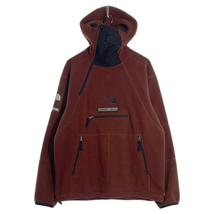 SUPREME シュプリーム 22AW THE NORTH FACE ノースフェイス Steep Tech Fleece Pullover スティープテック フリースプルオーバー パーカー ブラウン NA52208I Size L 福生店