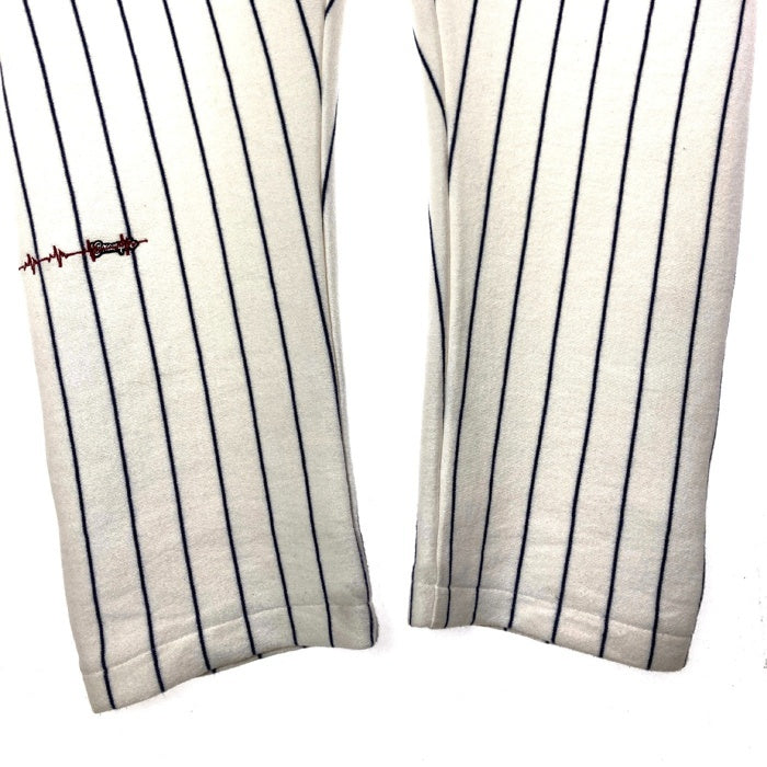 EXAMPLE エグザンプル STRIPE SWEAT SARUEL PANTS サルエルシルエットパンツ ホワイト sizeXL 瑞穂店