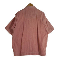 BEN DAVIS ベン デイビス ヒッコリー 半袖 シャツ レッド Size L 福生店