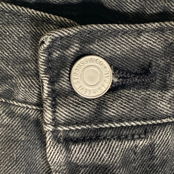 LEVI'S リーバイス ボタン裏3518 USED加工 ビッグE 赤耳 セルビッチ デニム パンツ ブラック 00501-3518 Size W32 L32 福生店