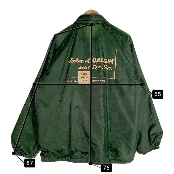 90's Birdie by Richard A.Leslie ナイロン コーチ ジャケット グリーン USA製 Size L 福生店
