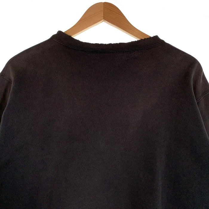 90's Champion チャンピオン クルーネック スウェット ロゴ刺繡 チャコールグレー USA製 Size M 福生店
