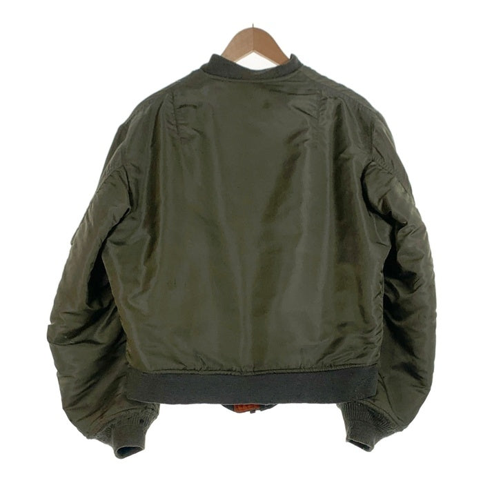 60`s U.S. ARMY 米空軍 SPORTS MASTERS スポーツマスター 縦ステッチ MA-1 ミリタリー フライトジャケット オリーブ 8415-818-7353 DSA-100-69-C-2767 Size L 福生店