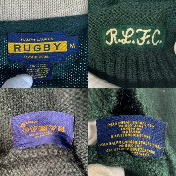 Ralph Lauren ラルフローレン RUGBY ラグビー インディアンヘッド セーター グリーン Size M 福生店