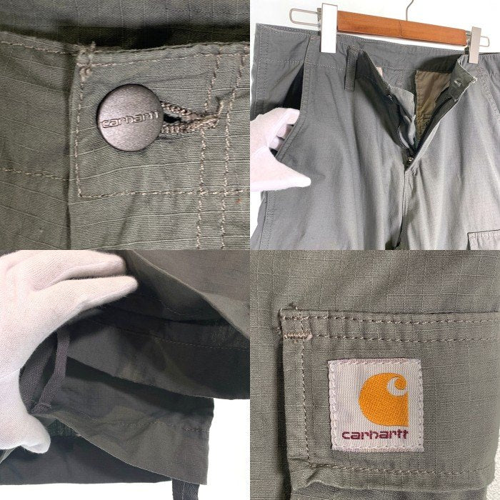 Carhartt WIP カーハートワークインプログレス REGULAR CARGO PANT レギュラーカーゴパンツ リップストップ カーキ I015875.0EH Size 32×32 福生店