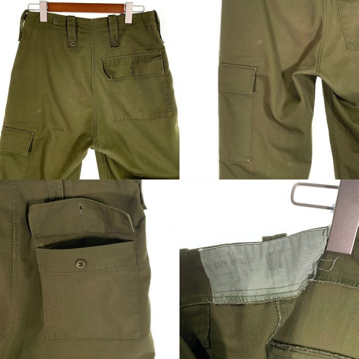 イギリス軍 ミリタリー ベイカーカーゴパンツ ファティーグ オリーブ Size 85/80/96 福生店